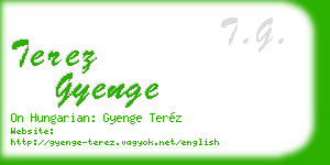 terez gyenge business card
